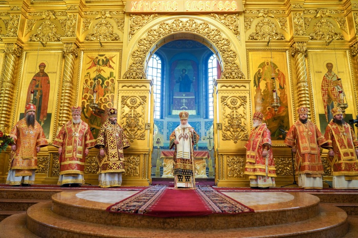 Патриаршее богослужение в Николо-Угрешском монастыре