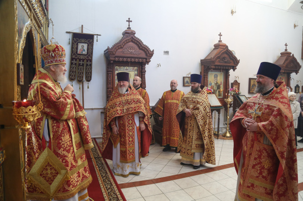 Архиерейское богослужение в храме Константина Священномученика города Ногинска 