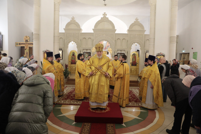 Архиерейское богослужение в Екатерининском храме Балашихи