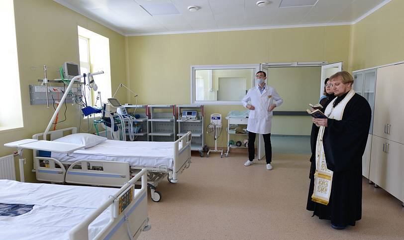 Освящение реанимационного отделения филиала Щёлковской областной больницы в г. Лосино-Петровский