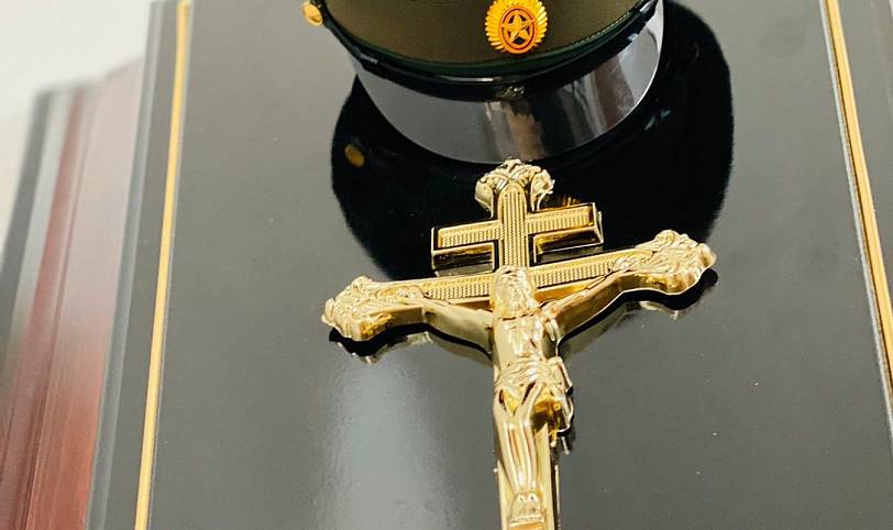 Отпевание воина, погибшего в зоне СВО, в Павловском Посаде