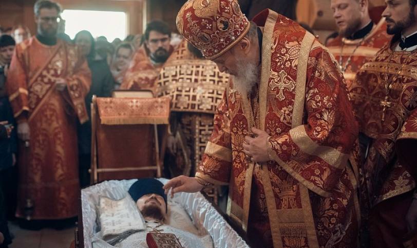 Отпевание священника Михаила Савина 