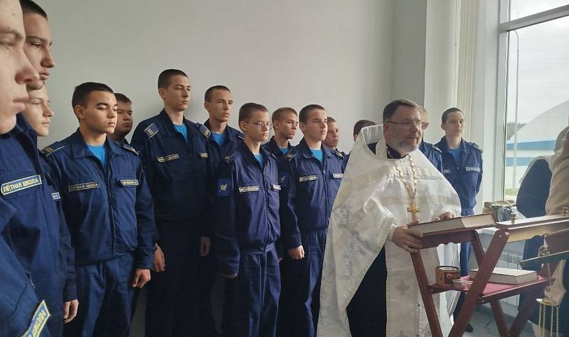 Молебен в кадетской школе-интернате города Фрязино