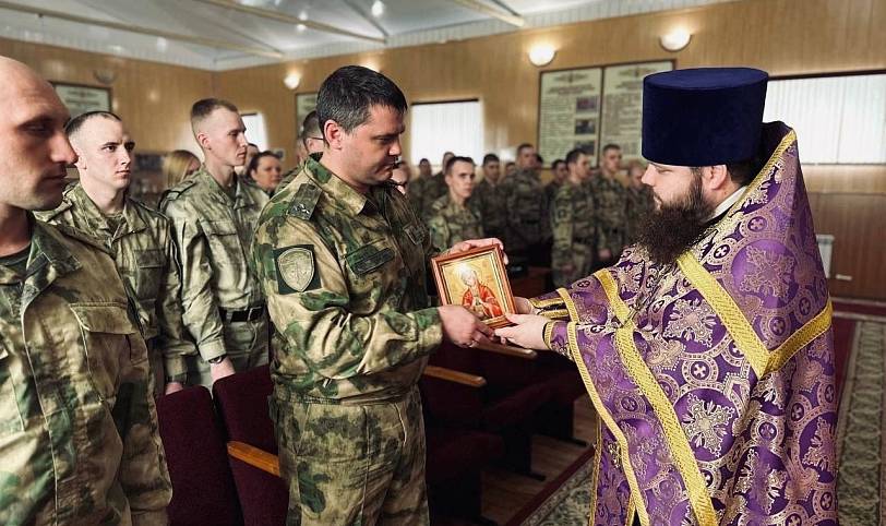 Освящение воинской части в Электрогорске