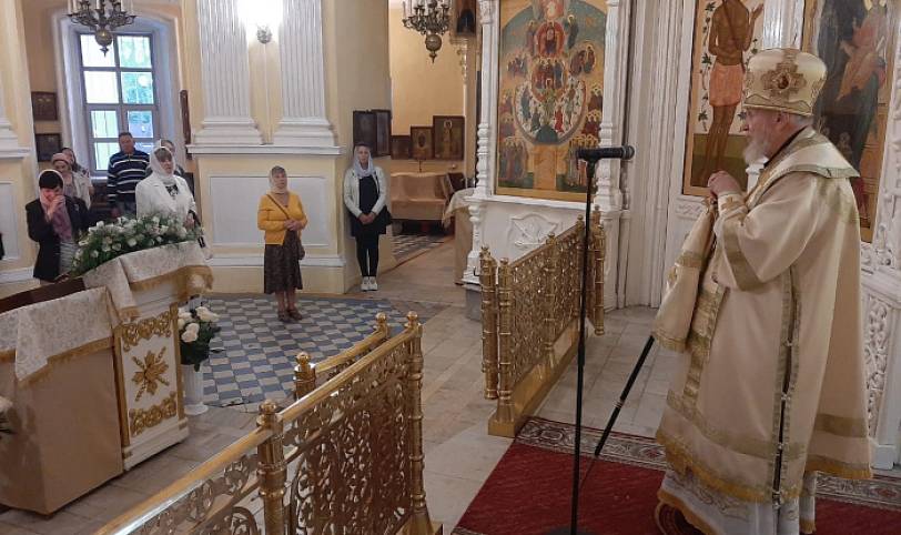 Архиерейское богослужение в Преображенском кафедральном соборе Балашихи