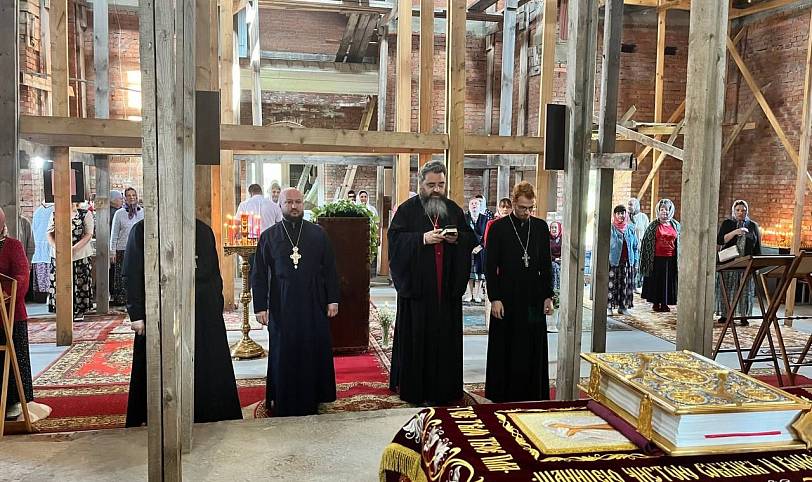 Праздник отдания Пасхи в Михаило-Архангельском храме деревни Давыдово