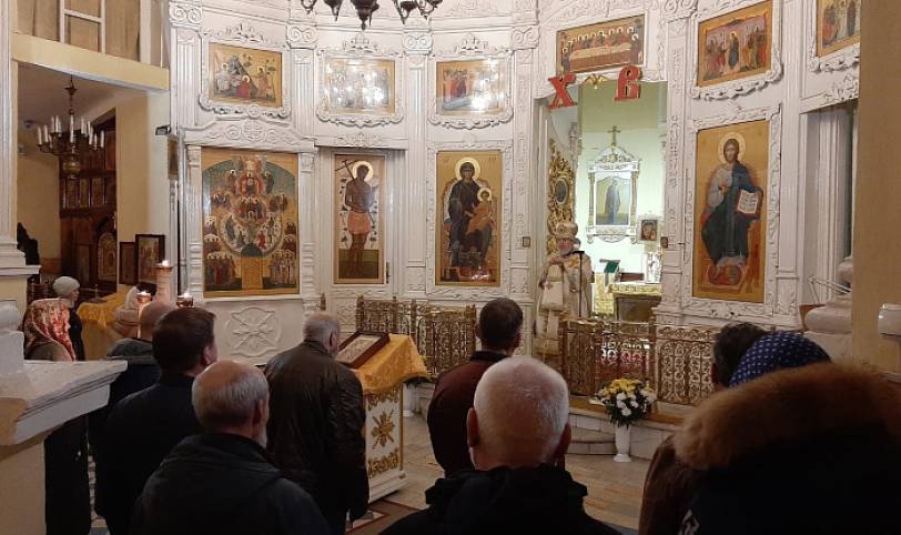 Архиерейское богослужение в Преображенском кафедральном соборе Балашихи