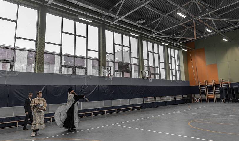 Освящение лицея в Электрогорске