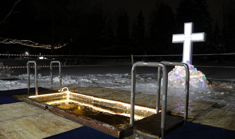 Праздник Крещения Господня в воинской части Балашихи