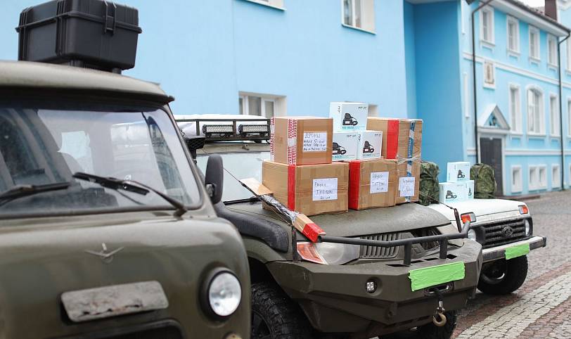 Отправка гуманитарной помощи из Ногинска с подарками для детей прифронтовой зоны